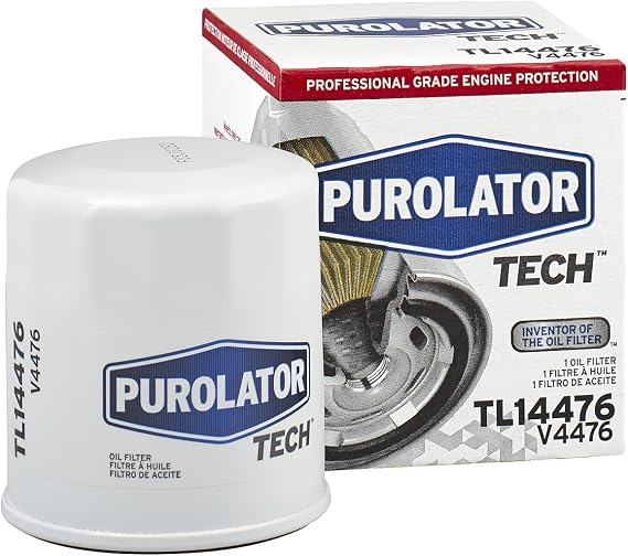 Purolator TL14476 PurolatorTECH Spin On Oil Filter Compatible With Toyota Corolla, Camry, Prius, Yaris, Sienna, C-HR, Prius C, Prius Prime, Pontiac Vibe and Scion xB