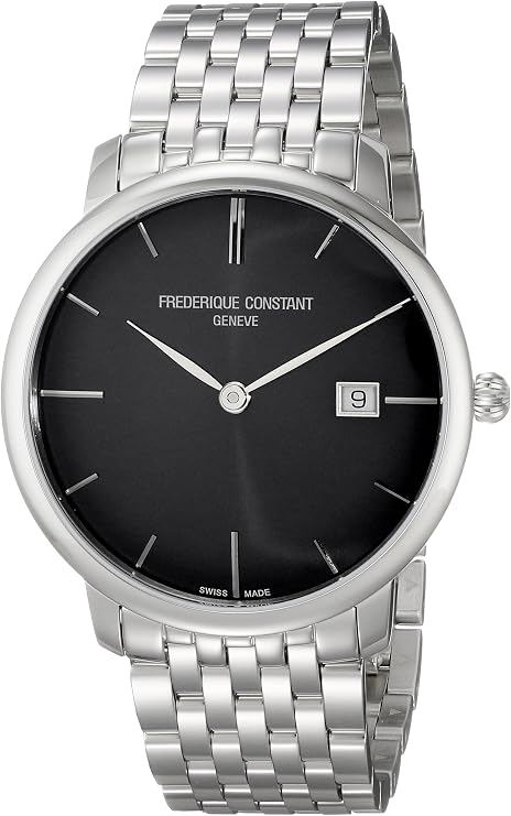 Frederique Constant Men's FC306G4S6B2 Slim Line Automatic Stainless Steel Bracelet Watch