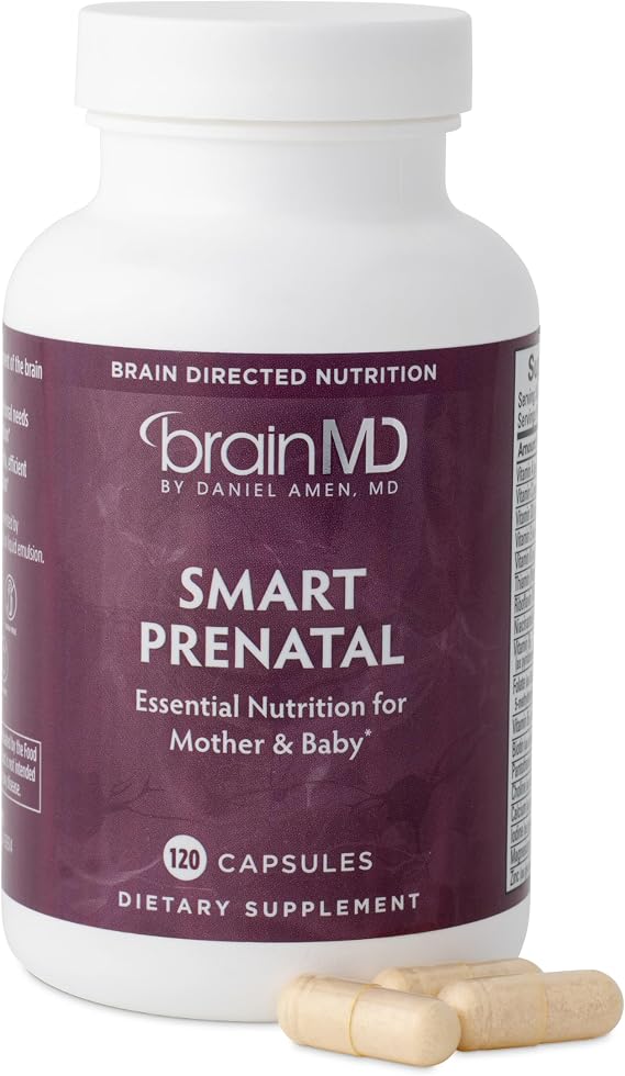 BrainMD Smart Prenatal Multivitamin, 120 Capsules, 30 Servings