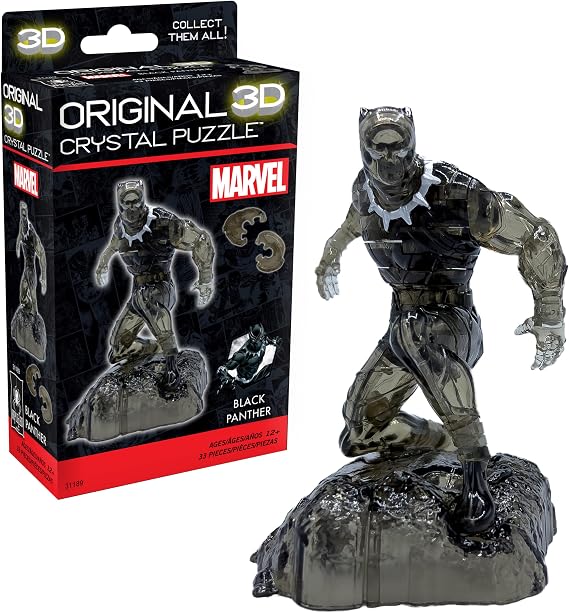Marvel Black Panther Crystal 3D Puzzle, 33-Pc, Ages 12+