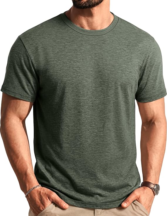 COOFANDY Men's T Shirts Short Sleeve Soft Crew Neck Casual Basic Tee Shirts