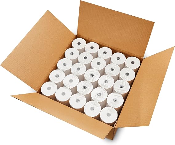 (500 Rolls - 10 Cases) 3 1/8 x 230 (53 GSM Paper Thickness) BPA Free Premium A Grade POS Thermal Receipt Printer Paper