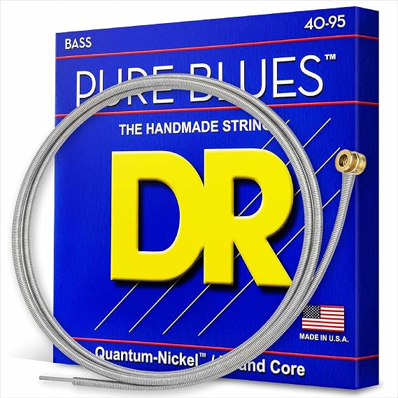 DR Strings PBVW-40 Pure Blues Quantum-nickel/Round Core Bass Guitar Strings - .040-.095 Victor Wooten Signature