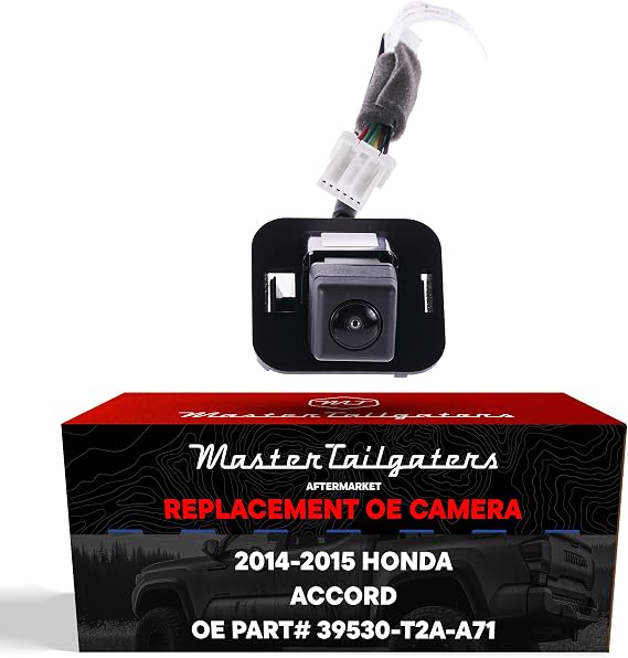Master Tailgaters Replacement for Honda Accord Sedan/Hybrid (2014-2015) Backup Camera OE Part # 39530-T2A-A71