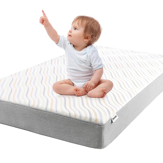 Babelio Biobased Crib Mattress, Dual Sided, CertiPUR-US Certified