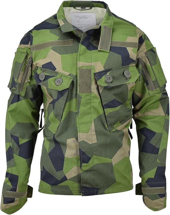 Swedish Military style jacket TacGear M90 camouflage uniform troops field BDU
