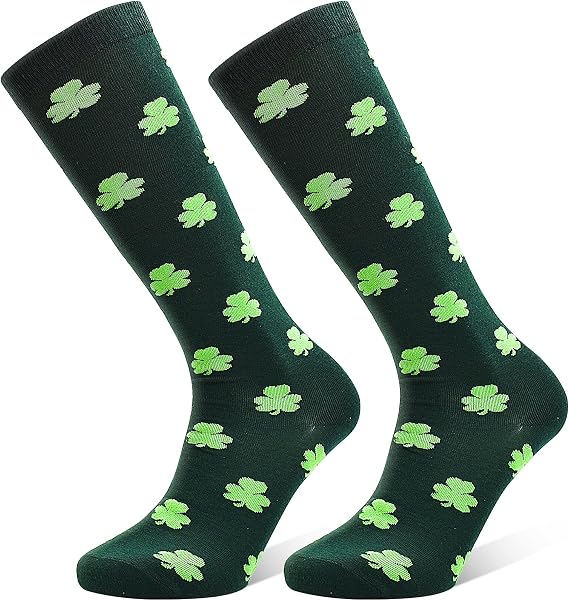 Tphon Mens Socks for St.Patricks Day, Fashion Novelty Mid-Calf Socks 1 Pair for Men Women Adult
