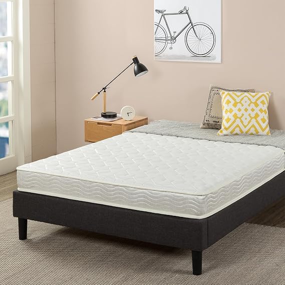 Zinus Classic Pocket Coil Mattress, 5.9 Inches 15 cm, White, Semi-Double, 570 Coils, Breathable, Pressure Relief, Slightly Firm, Durable | Compressed Packaging, Bed, Zinus | Japan Official Product