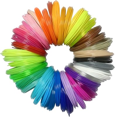 3D Pen Print Filament - 20 Bundle PLA Refills for 3D Printing - Ideal for Art, Crafts, Doodler to Create - is Great Birthday and Christmas Gifts for Kids