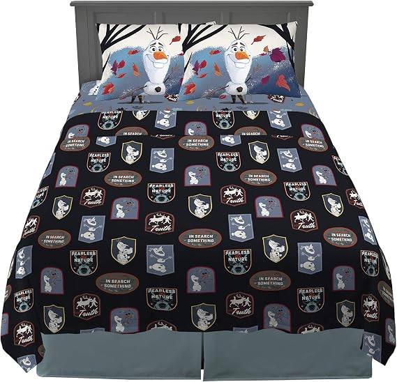 Franco Kids Bedding Super Soft Sheet Set, 4 Piece Full Size, Disney Frozen 2 Olaf