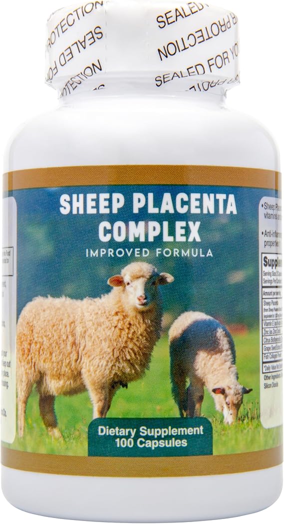 Sheep Placenta Complex, Fish Collagen, Grape Seed, 100 Caps