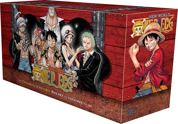 One Piece Box Set 4: Dressrosa to Reverie: Volumes 71-90 with Premium