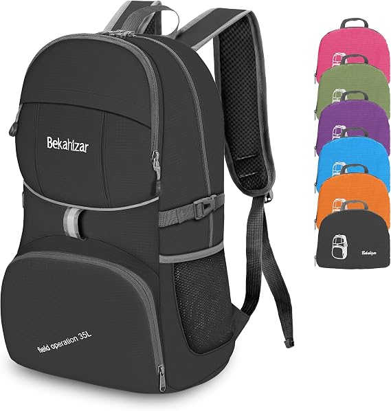 Lightweight Foldable Backpack 35L Hiking Daypack Packable Day Bag For Men Women Outdoor Travel Walking Camping