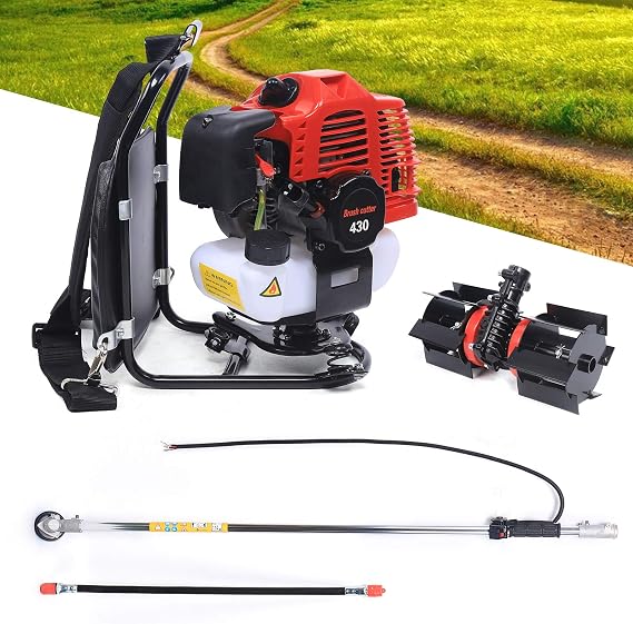 TBG430 2-Stroke 52 CC Backpack Multi-Function Trimmer Grass Pruner Chainsaw Brush Cutter Hedge Trimmer Efficient Trimming Tools 1.25kw/1.7HP