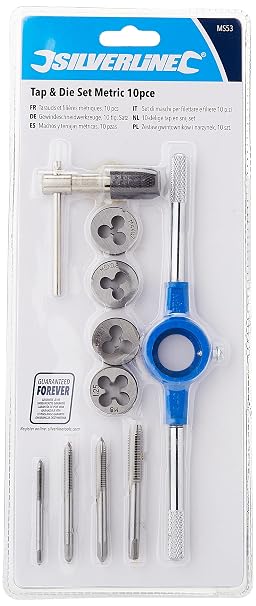 Silverline Tap & Die Set Metric 10pce (MS53)