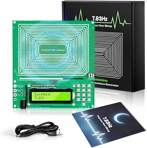 Frequency Generator for Healing (0.01Hz-200KHz) | 7.83Hz Schumann Resonance Generator, Sound Frequency Machine for Meditation, Stress Relief, Relaxation, and Yoga