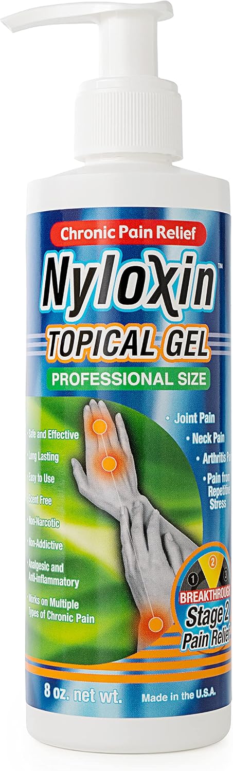 Nyloxin 8 oz Bottle Arthritis Pain Relief Cream, Back Pain Relief, Neuropathy Pain Relief, Nerve Pain Relief, Knee Pain Relief, Foot Pain Relief, Muscle Pain Relief, Joint Pain Relief 8 oz