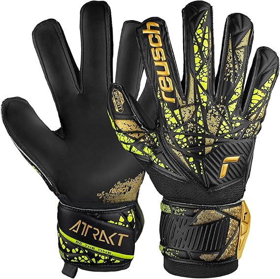 Reusch Attrakt Infinity Soccer Goalkeeper Gloves, Flexible Durable