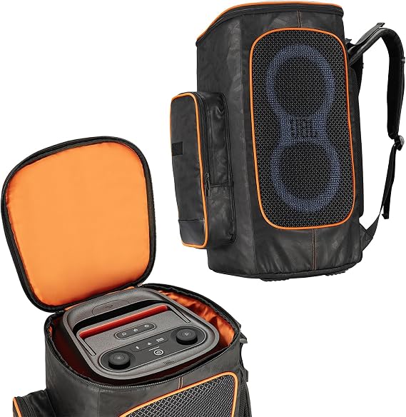 Speaker Bag Rugged Speaker Bag Carry Case Compatible with JBL Party Box 120, Portable Speaker Carry Bag Backpack