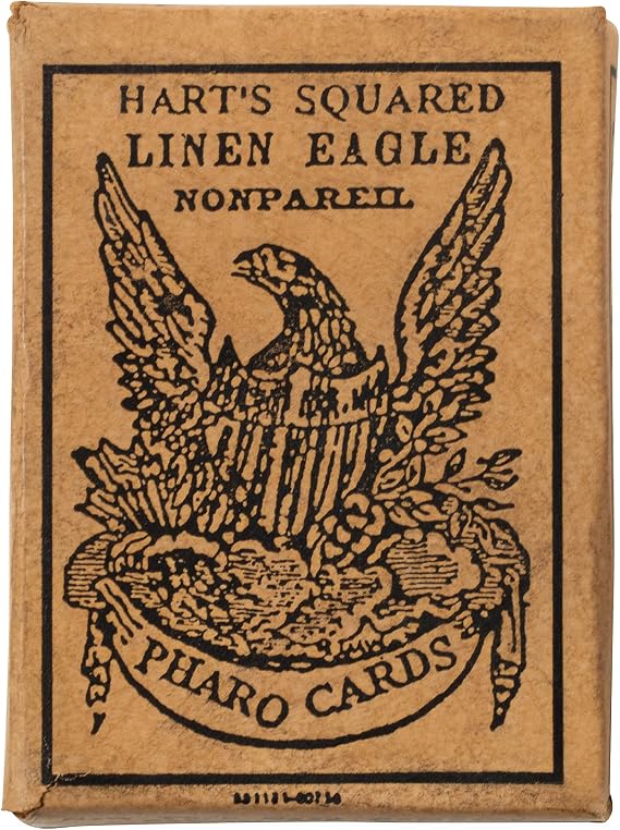 Artisan Owl Vintage Old West Pharaoh Playing Cards - Complete Deck of 52 Cards with Full-Figure Kings, Queens, Jacks - Classic Square Corner Card Game