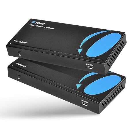 OREI Ethernet to HDMI Balun 230ft 4K@60Hz, Two-Way IR, HDCP 2.2, HDBaseT