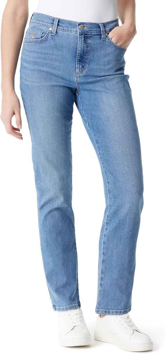 Gloria Vanderbilt Womens Amanda Classic High Rise Tapered Jean Petite