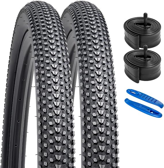 YUNSCM 26" Mountain Bike Tires 26x1.95(50-559) 30/60TPI Bicycle Tires 2-PCS