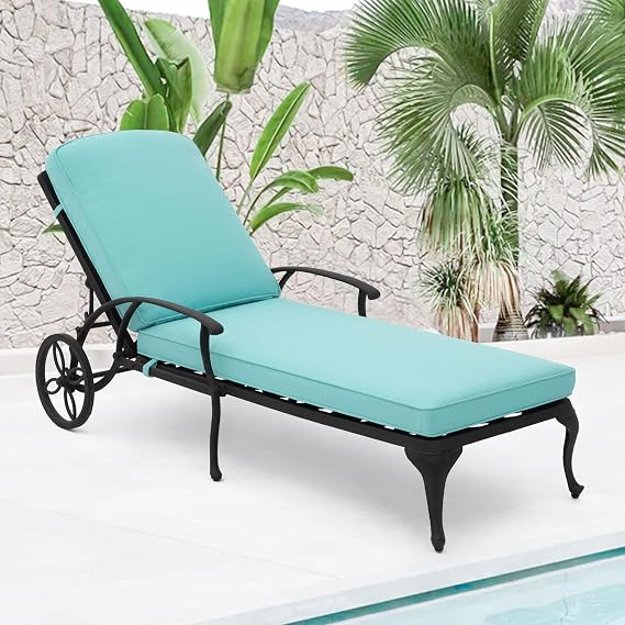 HOMEFUN Chaise Lounge Chair Outdoor Set of 1
