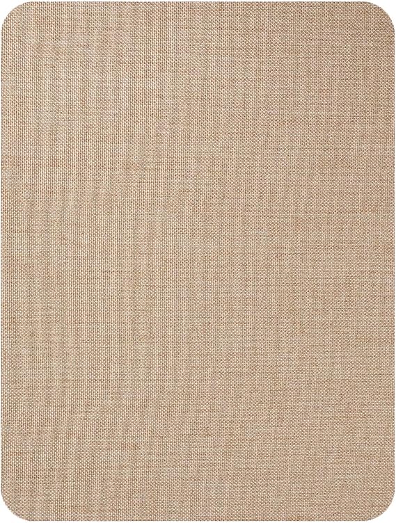 Canvas Repair Patch 8 x12 Inch, Self-Adhesive Waterproof Linen Repair Patches for Sofas, Clothes, Tents, Furniture, Bags, Car Seats Light Brown
