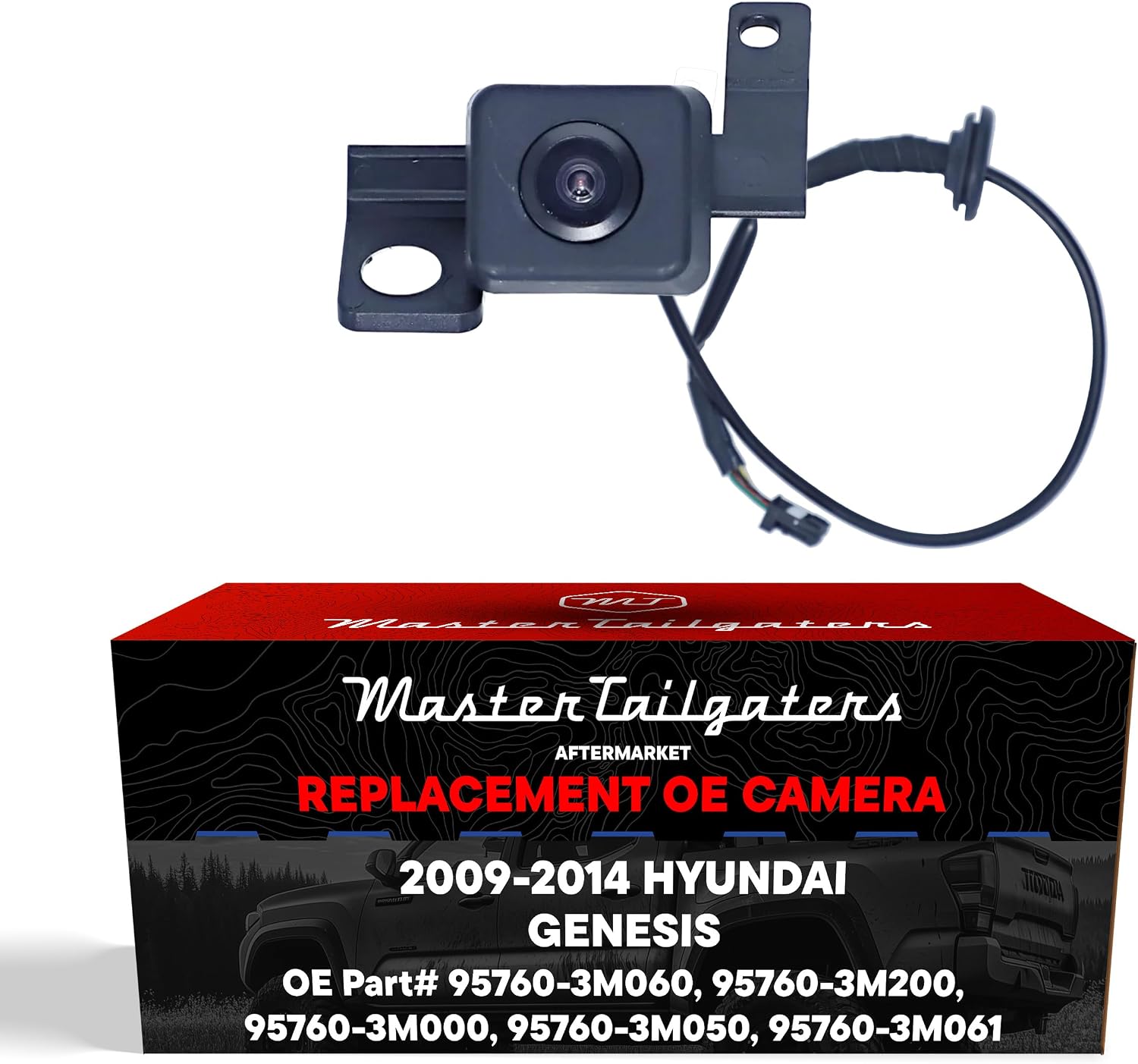 Master Tailgaters Replacement for Hyundai Genesis 2009-2014 Backup Camera OE Part # 95760-3M060, 95760-3M200, 95760-3M000, 95760-3M050, 95760-3M061