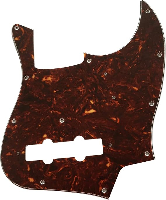 Guitar Parts For Fender Japan Jazz Bass Guitar Pickguard (4 Ply Brown Tortoise)