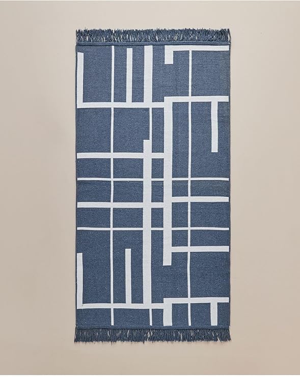 Eterno Dokuma Kilim 80X150 Cm Lacivert