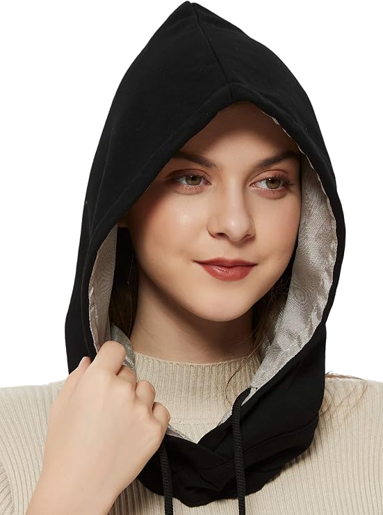 Radia Smart EMF Protection Hood, Faraday Hat, 5G Blocking, RF Shielding, WiFi Shield, Brain Coat, Black