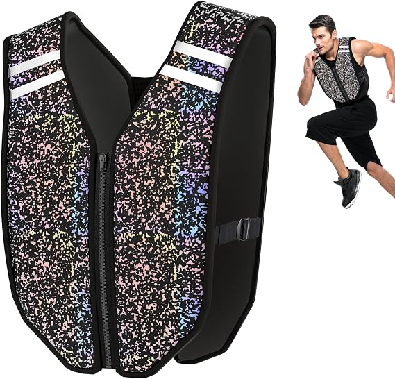PROIRON Weighted Vest Soft Washable for Men Women Kids 6.5lbs11lbs17.5lbs22lbs,Fully Reflective Running Weight Vest,No Leakage Weighted Vest for Fitness,Workout,Weight Loss,Strength Training