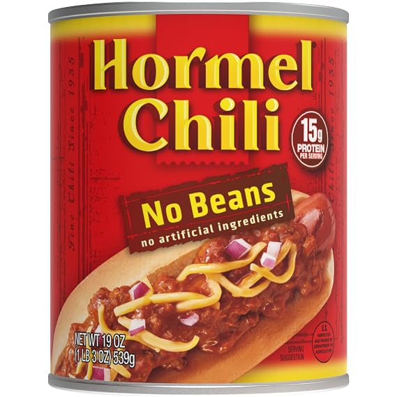 HORMEL Chili | Chili No Beans, 19oz x1