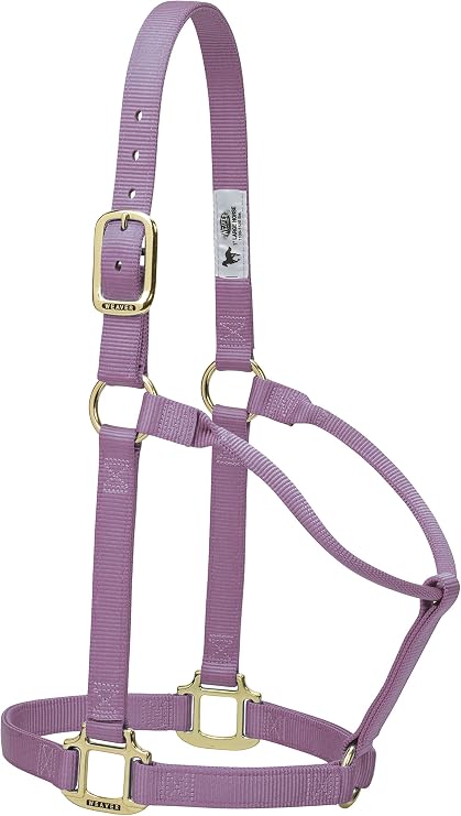 Weaver Leather Original Non-Adjustable Nylon Horse Halter, Small, Lavender