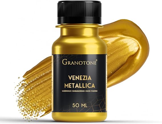 GRANOTONE Metallic Gold Acrylic Paint 1.69 fl oz 50 ml
