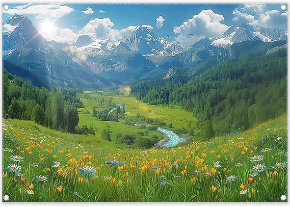 7x5ft Spring Natural Scenery Bokeh Blurred Style Backdrop