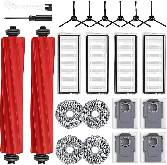 22 Pack Replacement Parts for Roborock Qrevo S/Pro/Plus/MaxV Robot Vacuum