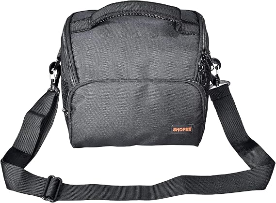 SHOPEE DSLR/SLR Camera Shoulder Bag Case with Adjustable Shoulder Strap, Compatible for Cameras - Waterproof - Breathable - Anti Shock, black, 79 NO CAMERA BAG