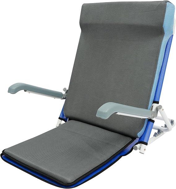 Adjustable Lifting Bed Backrest with Armrest, Folding Rest Sitting up, Adjusted in 5 Positions (20~75), Multifunction Portable Backrest Support, for Neck, Head, Lumbar Elderly Patient