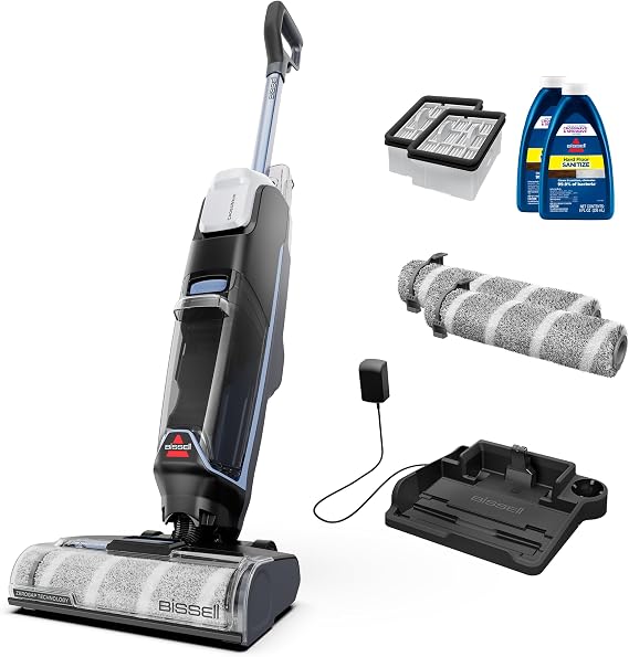 Bissell CrossWave Edge Cordless Plus Wet Dry Vacuum & Mop, 4329G | Extra brush rolls, filters & hard floor cleaner included; ZeroGap edge; tangle-free brush roll