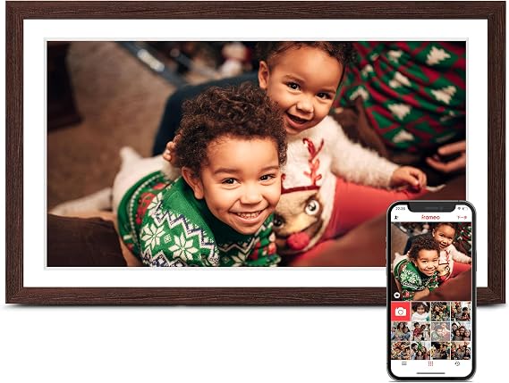 Frameo Digital Picture Frame, 15.6 Inch WiFi Large Electronic Photo Frame