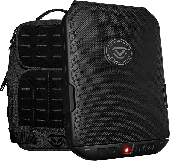 VAULTEK LifePod 2.0 + SlingBag Bundle - Secure Waterproof Heavy Duty Lock Box with Sling Bag - Ultimate Travel System, black, Covert Black Lifepod 2.0 + Sling Bag