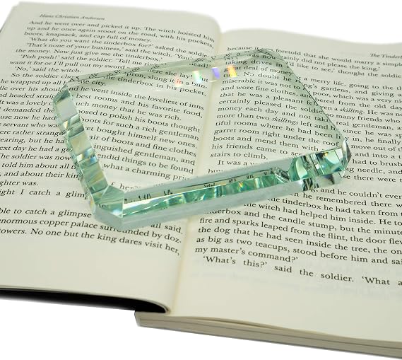 Clear Rectangular Square Glass Tiles Paperweight