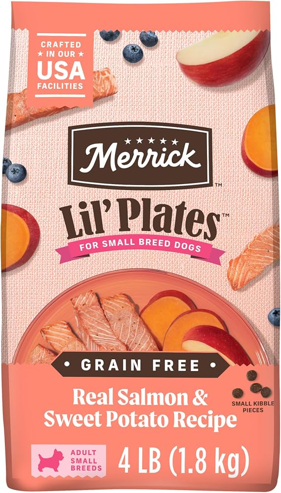 Merrick Lil' Plates Salmon Sweet Potato Dog Food 4 lb Bag