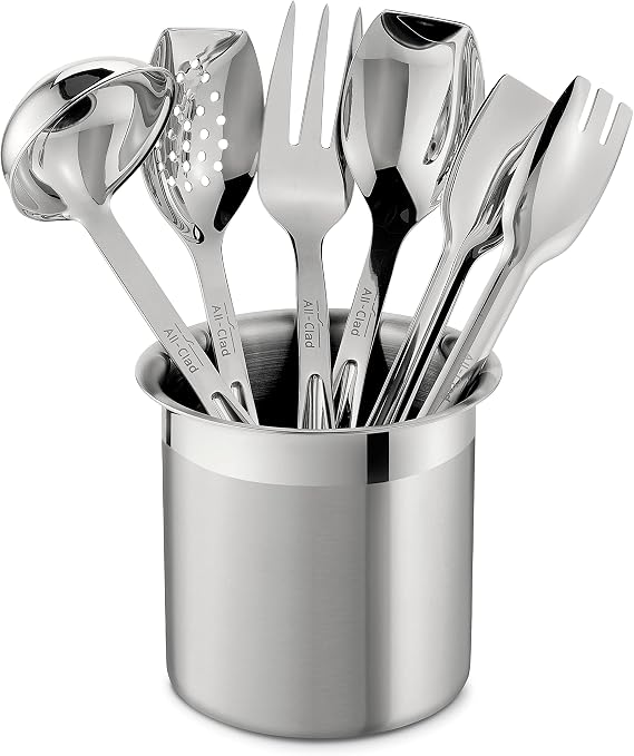 All-Clad Stainless Steel 6-Piece Cook & Serve Set, Kitchen Tools