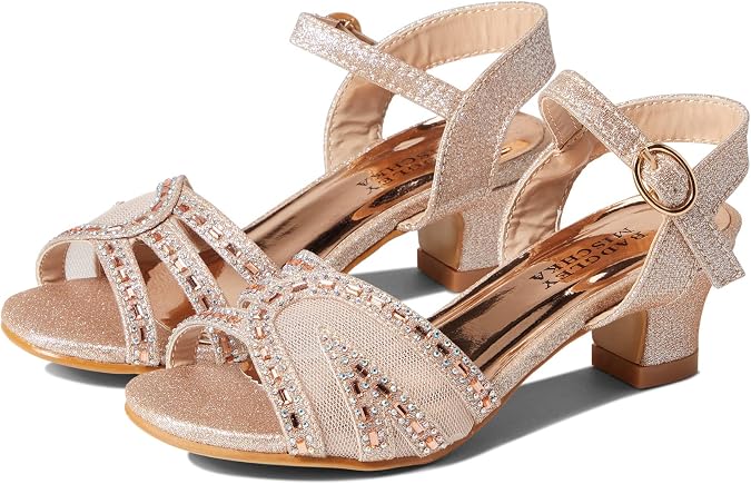 Badgley Mischka Girl's Victoria Studded Sandal (Little Kid/Big Kid)