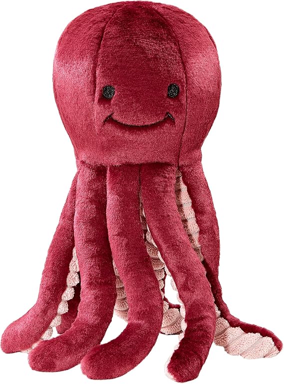 Fluff & Tuff Olympia Octopus Plush Dog Toy, 11 Inch, with Durable Tuffweb Mesh Liner