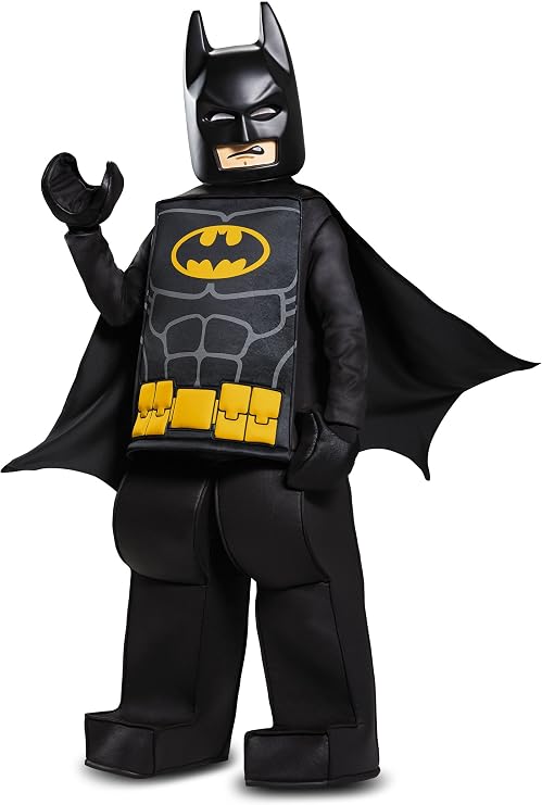 Batman LEGO Movie Prestige Costume, Black, Medium (7-8)
